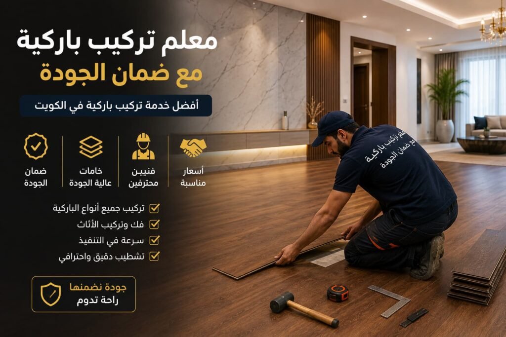 معلم تركيب باركية مع ضمان الجودة