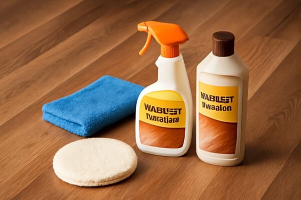 تلميح لأدوات العناية بالباركية مثل المنظفات الخاصة والتلميع.