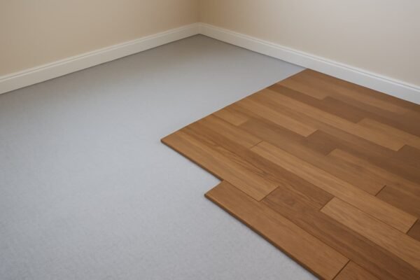 تصوير الأرضية بعد تركيب طبقة العزل الأساسية